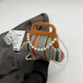 thumbnail image 4 of Bolso Tejido Paja para Mujer Mano Hobo Elegante Con Perlas Viajes Al Aire Libre, 4 of 9
