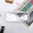 thumbnail image 1 of Trousse Crayons Transparente Blanche, Adapte Aux Tudiants, Au Bureau, La Papeterie. Trousse Cosmtique De Voyage, Trousse De Toilette Portátil, T, 1 of 5