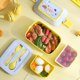 thumbnail image 4 of Caja de Almuerzo de Doble Capa Del Compartimiento de Bento, Caja de Almuerzo Aislada Del Estudiante, Caja de Almuerzo Portátil Del Compartimiento de Microondas Caja de Almuerzo Aislada, 4 of 6