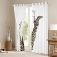 thumbnail image 3 of Homewish Boys Girls Leopard Print High Heels Blackout Curtains Set of 2 (52x84 Each),Animal Cheetah Print Window Curtains,Vintage Aesthetic Curtains and Drapes,Breathable Home Decor, 3 of 6