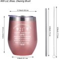thumbnail image 2 of Inspiration 2001 Finally 21st Birthday Gift for Daughter Girlfriend Sister Friend 12 Ounce Double Wall Insulted Rose Gold Stainless Steel Wine Tumbler 21 Years Old Birthday Present, 2 of 6
