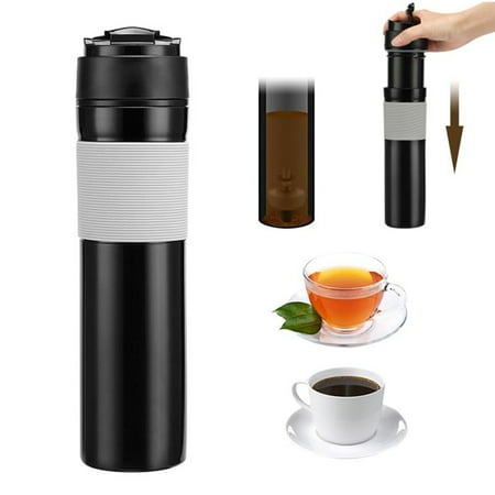 

Sanwood 300ml Portable French Press Coffee Tea Maker Mug Filtration Water Isolation Cups Kitchen Tool