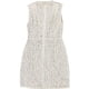 thumbnail image 2 of Michael Kors Womens Lace Twist Front Sheath Dress, ivory, Petite, P/PS, 2 of 2