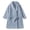 Blue, variant on Kids Thick Fleece Long Sleeve Robe with Lapel Collar, Pockets & Belt, Front Open Plain Warm Outfits for Boys Girls Towel Wrap (Purple, 13-14 Years)