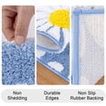 thumbnail image 4 of Bathroom Rugs Sets 4 Piece with Toilet Lid Cover, Non Slip Bathroom Mats Extra Soft Chenille Bath Rugs Absorbent Shaggy Rugs Perfect Plush Mats U-Shaped Toilet Rug and Toilet Cover Kitchen, 4 of 10
