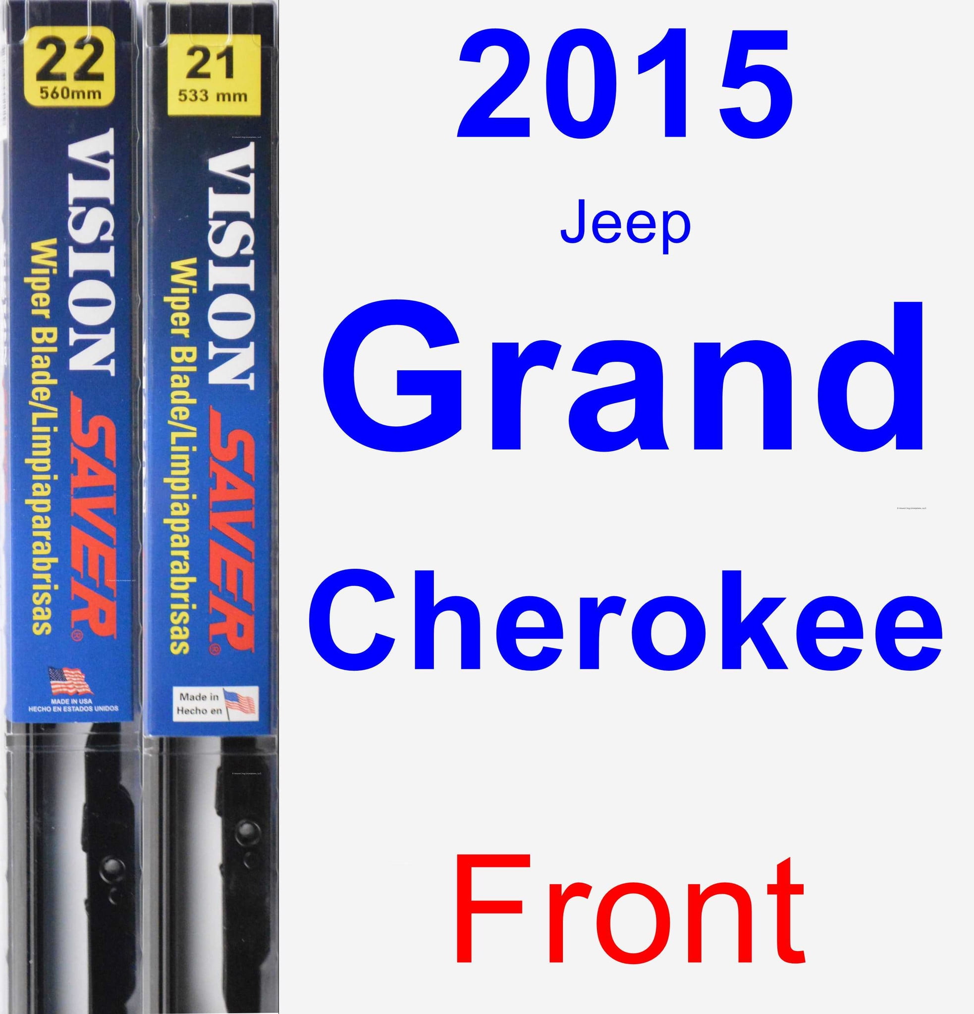 2015 Jeep Grand Cherokee Wiper Blade Set/Kit (Front) (2 Blades