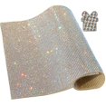 thumbnail image 5 of Locacrystal Bling Rhinestone Sticker DIY Car Decoration Stickers Self-Adhesive Hotfix Glitter Crystal Gem Sheet Sticker for Car&Craft Decoration with 19440Pcs 2mm Rhinestones(Crystal AB,9.4", 5 of 8