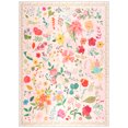 thumbnail image 3 of Balacho Cozy Bohemian Style Floral Design Faux Wool Area Rug, 8' x 10', Beige, 3 of 7