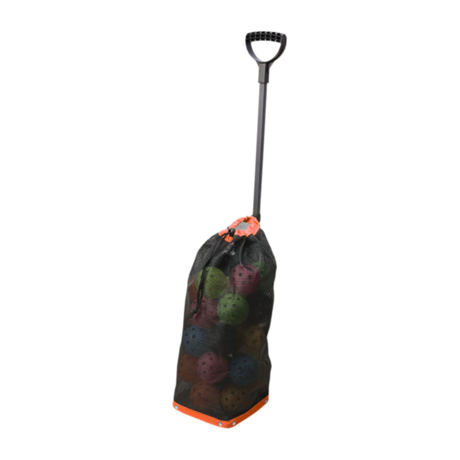 harayaa Pickleball Ball Retriever Gatherer Portable Storage Container Balls Pick up Tool Orange