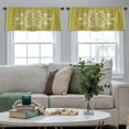 thumbnail image 5 of LALILO Kitchen Curtain Valance Summer Small Italian Town Rod Pocket Window Curtain 52"x 18" Set of 2, 5 of 7