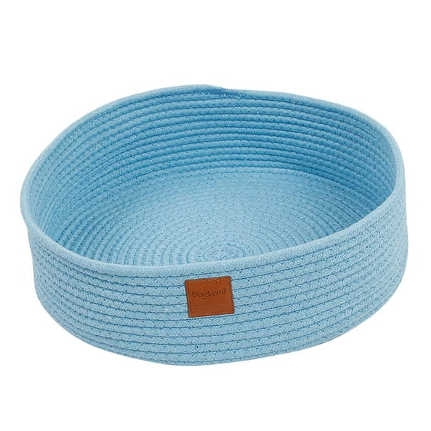 Cama acogedora para dormir para gatos, hecha de fieltro + material de algodón, cómoda, suave, perfecta Azul Zulema Cama para dormir para gatos