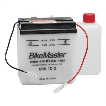 BikeMaster Conventional Battery 6N6-1D-2 for Kawasaki KS125 1974-1975