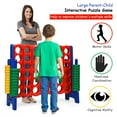 thumbnail image 6 of Costway Jumbo 4-to-Score 4 in A Row Giant Game Set Kids Adults Family Fun Red+Blue, 6 of 10