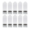 thumbnail image 1 of KLKCMS 10 Pieces Flower Gift Boxes Single Rose Flower Box Empty with Handle Transparent Argent, 1 of 9