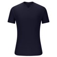 thumbnail image 2 of Camisas De Hombre Sports Shirts for Men Men's Ribbed Knit Short Sleeve Athletic T-Shirts Gym Workout Casual Pullover Tees Summer Casual Solid Basic Tops, 2 of 5