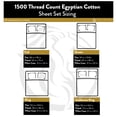 thumbnail image 3 of Superior Egyptian Cotton Deep Pocket 1500 TC Sheet Set, King, White, 3 of 5