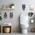 Bathroom Wall Decor Signs, Black and White Wooden Plaques, Funny Wash ...