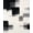 Black, Pattern 9, variant on ODIKA 4'x6' Machine Washable Non-Slip Area Rug, Modern Petal Mosaic with Overlapping Rounded Shapes and Subtle Ombre Layers High Traffic Rug, Coral, 140978