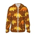thumbnail image 1 of Fotbe Dinosaurs and Leaves Chaqueta con Protección Solar UPF 50+ para Hombre y Mujer, Camisa con Capucha y Bolsillos-XX-Large, 1 of 7