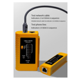thumbnail image 6 of Cable Lan Tester Network Cable Tester RJ45 RJ11 RJ12 CAT5 UTP LAN Cable Tester Networking Tool Network Repair Tools,1 * Network Cable Tester (no 1 * 9V battery),Yellow, 6 of 6