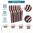 thumbnail image 5 of Table Runner Dresser Scarf 13 x 36 Inch Red Black White Stripes Minimalist Abstract Vertical Striped Table Runners Non-Slip Heat Kitchen Dining Table Decor for Indoor Outdoor Home Party Decoration, 5 of 7