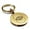 Gold, variant on Stainless Steel Sacred Geometry Vesica Piscis Round Medallion Keychain Circle Ring