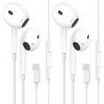 thumbnail image 1 of Auriculares con cable YOOQLE para iPhone [2 paquetes] con micrófono y volumen, 1 of 7