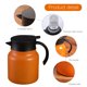 thumbnail image 5 of Tetera guisada de acero inoxidable para hacer té, tetera térmica (naranja 1000ML), 5 of 6