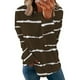 thumbnail image 1 of ICHUANYI Liquidación Mujeres Manga Larga Camisas Casuales Impresión Cuello Redondo Sudadera Jersey Suelto Túnica Tops ICHUANYI WER202308251651, 1 of 6