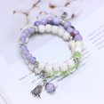thumbnail image 1 of Accesorios envueltos doble estilo étnico pulsera de cerámica pulsera de cuentas mujer alto sentido, 1 of 6