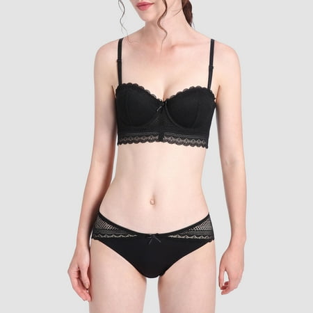GENGING Bras Women Women s Sexy Lingerie Ultra-thin High Beauty Lace Hidden Deals 2024 Underwear Two-piece Set