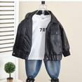 thumbnail image 6 of WOLLED Faux Leather Jacket for Kids Boys Motorcycle PU Outerwear 1-12Y Baby Fashion Coats, 6 of 10