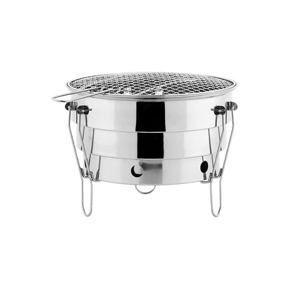 CEORPER Outdoor Small Barbecue Grill Stainless steels Folding Barbecue Stove For Backyard Beach Parties Rusts Resistant