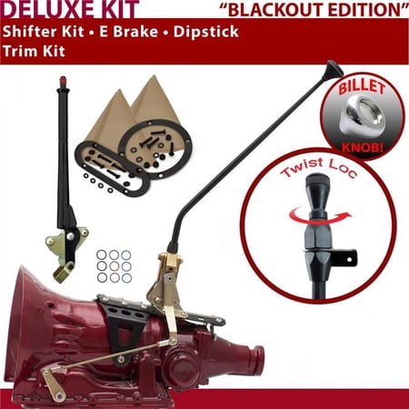 American Shifter C6 Shifter Kit Black 16 in. E Brake Trim Kit Dipstick for F2318