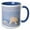 Blue/White, variant on 3drose, Usa, Alaska, Arctic Nwr. Polar Bear Sow with Her Cub Outside Their Den, 11oz Two-tone Red Mug