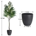 thumbnail image 2 of ShadeMart 83" Tall Artificial Olive Tree with Realistic Leaves and Olives, Fake Olive Trees Artificial Indoor, Realistic Large Olive Plants for Indoor Outdoor Office Décor - Pot Style 03, 2 of 7