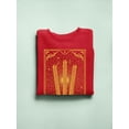 thumbnail image 3 of Radiant Churro Art Deco Style Graphic Design Men's Sweatshirt, 3 of 4