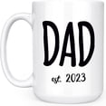 thumbnail image 2 of Dad Est. 2023- New Parent 15oz Deluxe Double-Sided Coffee Tea Mug, 2 of 4