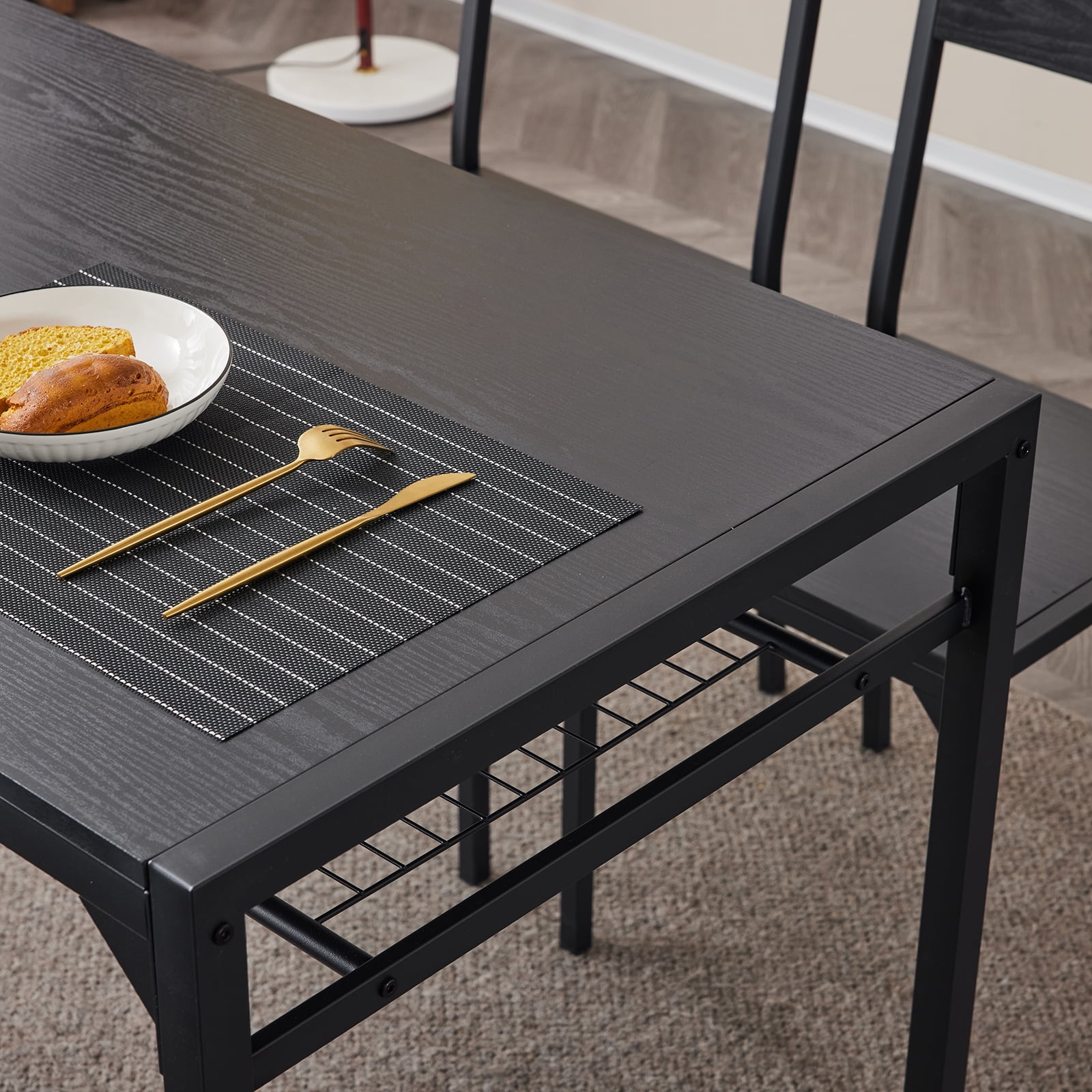 LANDSCAPE PRODUCTS　V.K DINING TABLE Ktaxon 4 Pcs Kitchen Dining Set, Compact Nesting Table with 2
