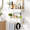 White-13.8 Inch Long, variant on White 13.8 Inch Long Floating Shelves With Drawers Set of 2 Wall Mounted Storage