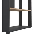 thumbnail image 6 of Tvilum Sign Tall Matte Grey/Jackson Hickory 5 Shelf Bookcase Room Divider, 6 of 12