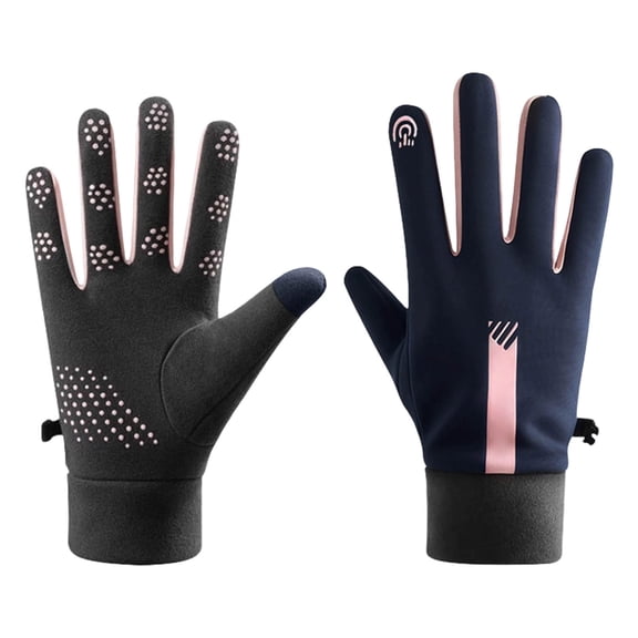 Touchscreen Winter Gloves,Running Gloves,Liner Thermal Windproof Waterproof Gloves for Men Women,Suit for Cycling Driving Hiking Biking Walking Typing Freezer Work Shooting-Dusty Pink