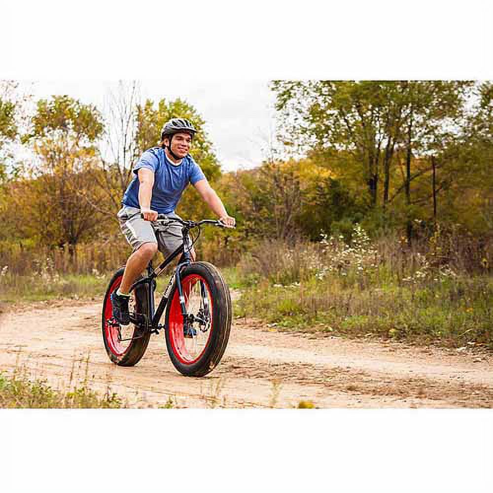 26" Mongoose Dolomite Men's 7-speed Fat Tire Mountain Bike, Navy Blue/Red - image 5 of 5