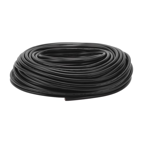 Cables eléctricos únicos para automóviles, cable de alimentación de 98 pies, negro, TC, 1 pieza, 24AWG, 3 conductores, completamente aislado y con chaqueta de tacto suave, universal