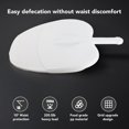 thumbnail image 3 of Bedpan, Bedpan with Lid Easy To Clean Soft Cover  for Elderly, 3 of 7