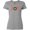 AC-Heather Grey, variant on Inktastic Joy Christmas Ornament with Candy Cane Stripes Women's T-Shirt