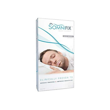 Sleep Strips by SomniFix - Advanced Gentle Mouth Tape for Better Nose Breathing, Improved Nighttime Sleeping, Less Mouth Breathing, and Instant Snoring Relief - Pack of 28