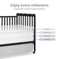 thumbnail image 4 of Dream On Me Carson Classic 3-in-1 Portable Crib in Black, Removable Wheels, Converts from Baby Crib to Toddler Bed, Day Bed and Kids Sofa, Three Adjustable Mattress Height Positions, 4 of 9