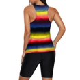 thumbnail image 4 of Women's Tankini Swimsuits 2 Piece Bathing Suits Racerback Tummy Control Swimwear Petite, 4 of 6