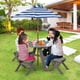 thumbnail image 2 of Costway Mesa De Picnic Para Niños, Juego De Mesa Y Silla De Madera Para Niños Con Sombrilla Ajustable En Altura Para 4 Niños, Muebles De Patio Trasero Para Interior Y Exterior, Regalo Para Niños, 2 of 3